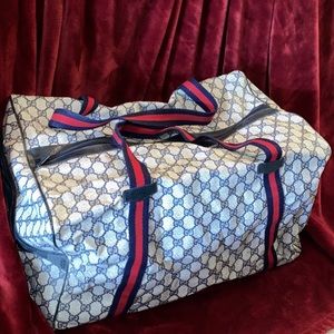 Vintage Gucci Duffle Denim Inside